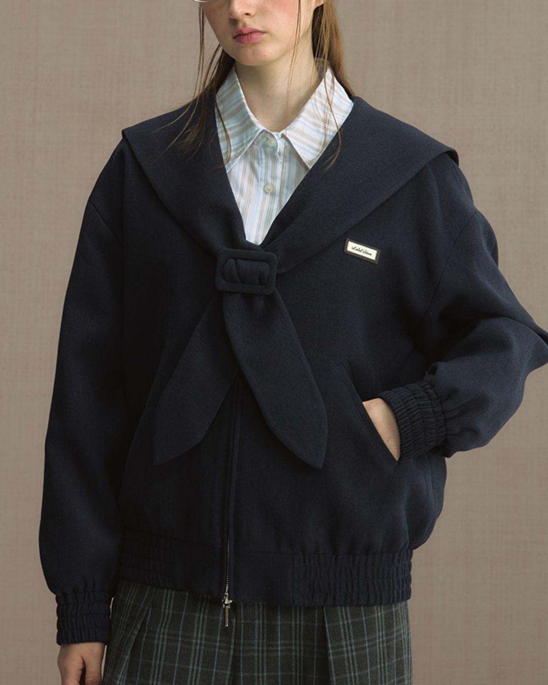 College Sailor Collar Jacket　JK023