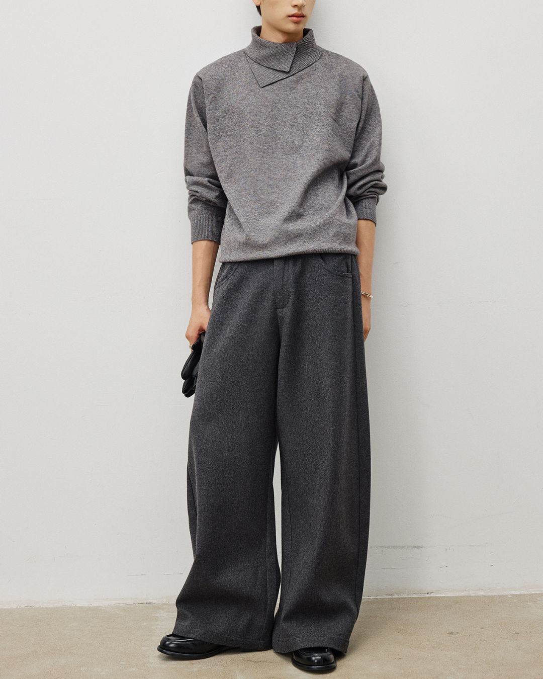 Double-layered Turtleneck Sweater　KN065