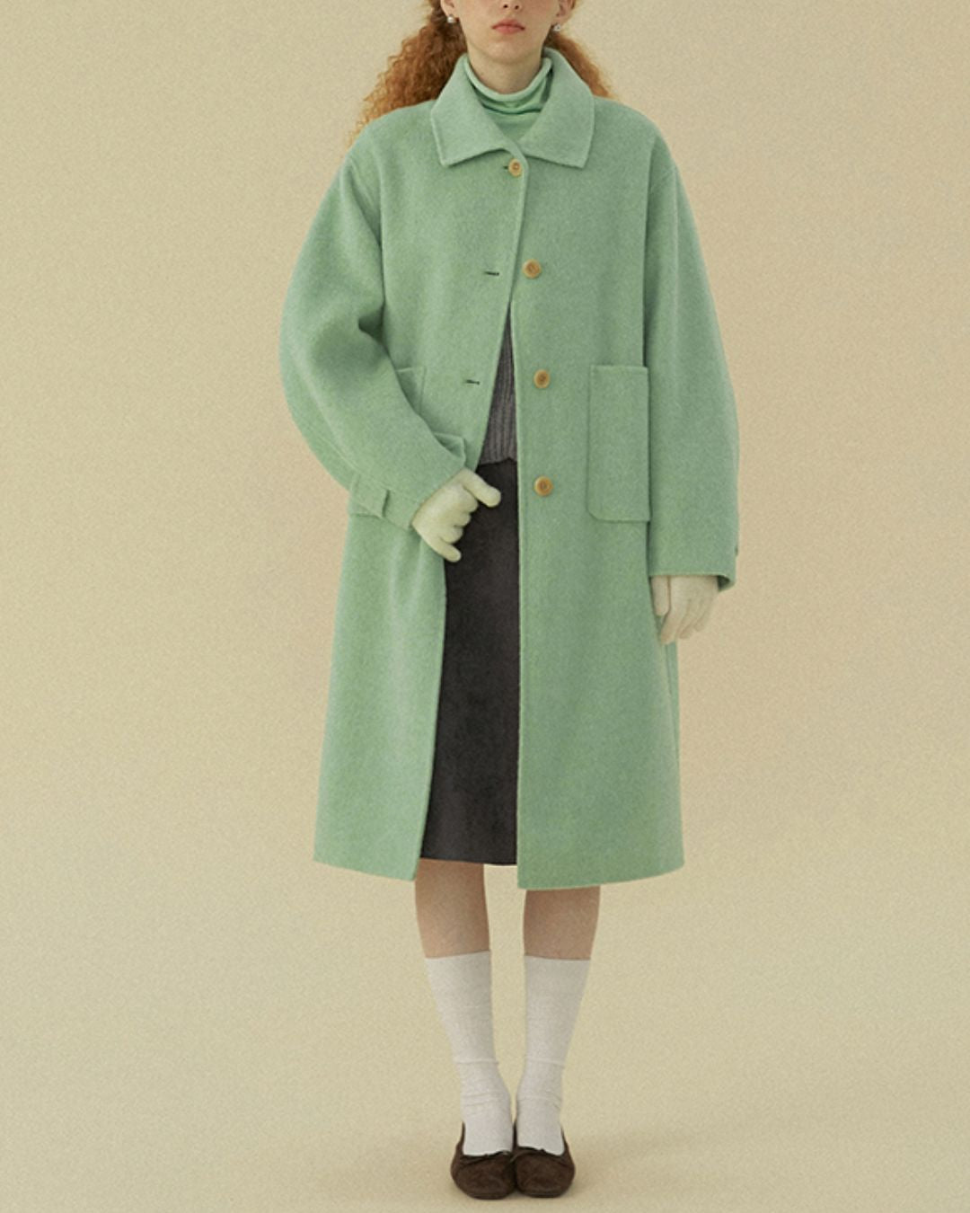 Double-faced Long Wool Coat　CT027
