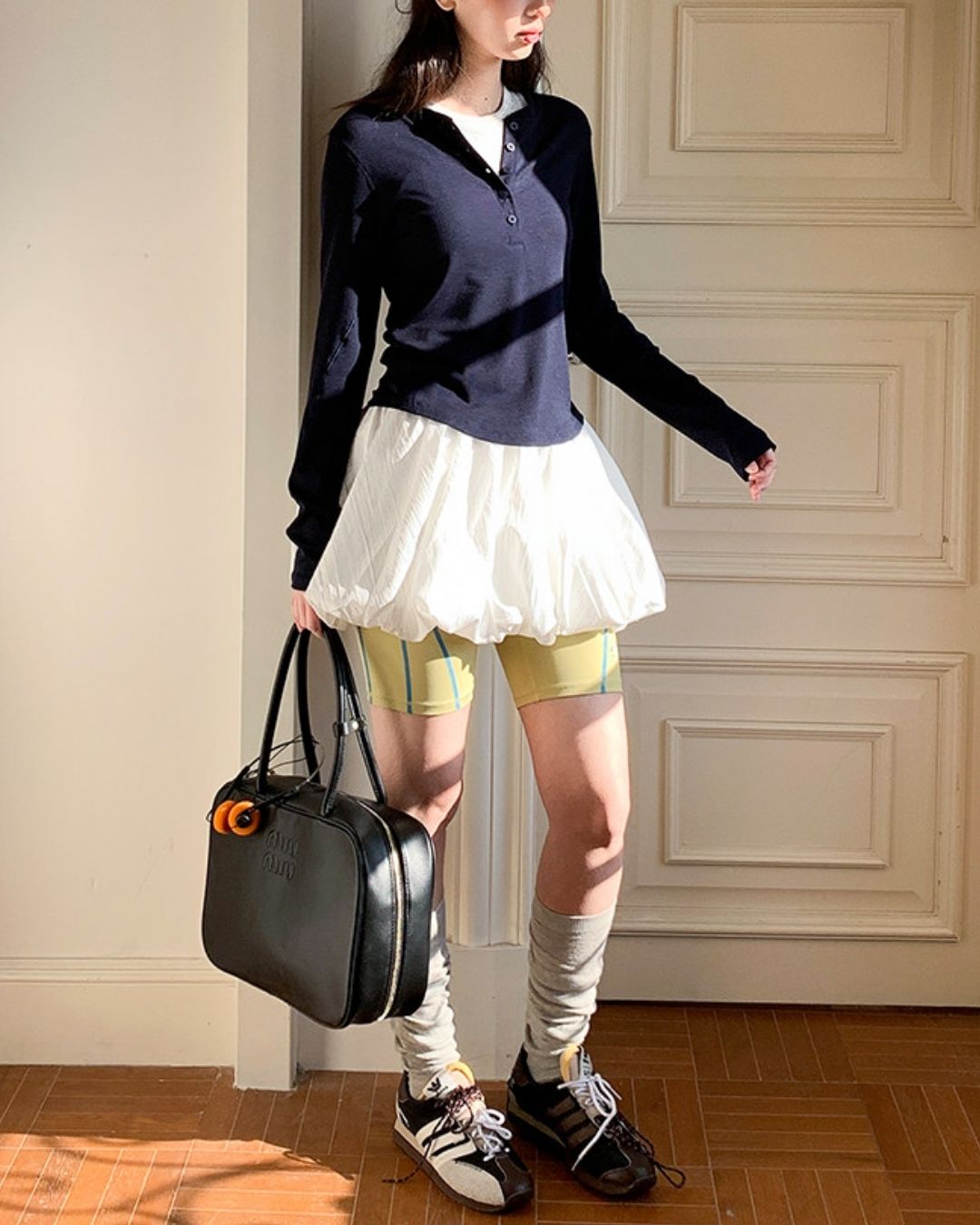 Color Block Fitness Shorts　SP002