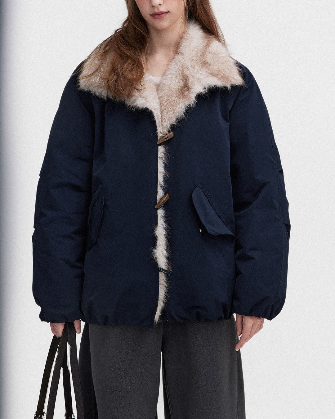 Fur-lined Down Jacket　JK057