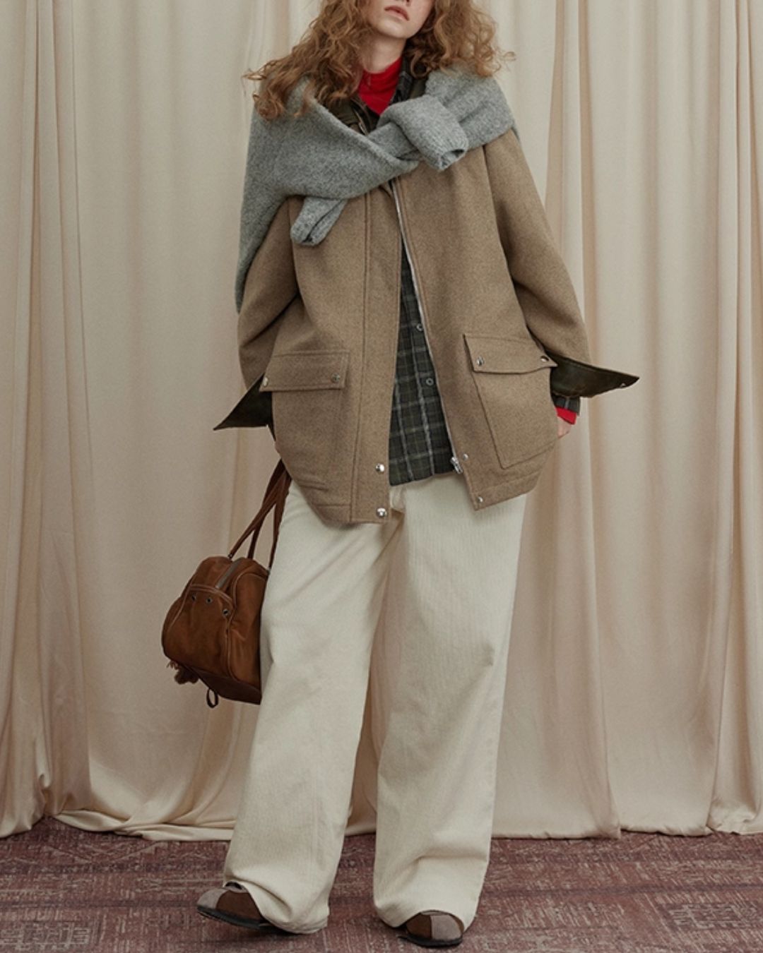 Contrast Color Classic Jacket　JK043