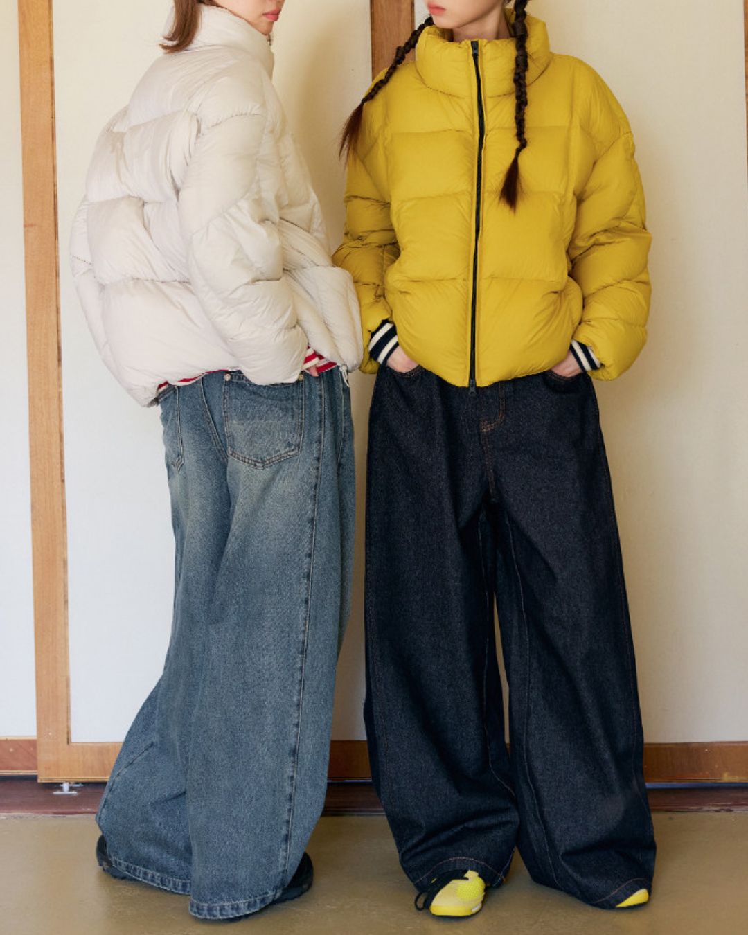 Wide-leg Twist Denim Pants　DP013