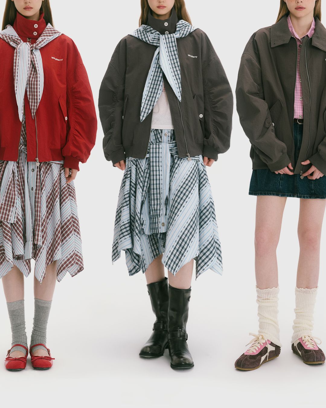 Detachable Hood Stand-collar Jacket　JK030