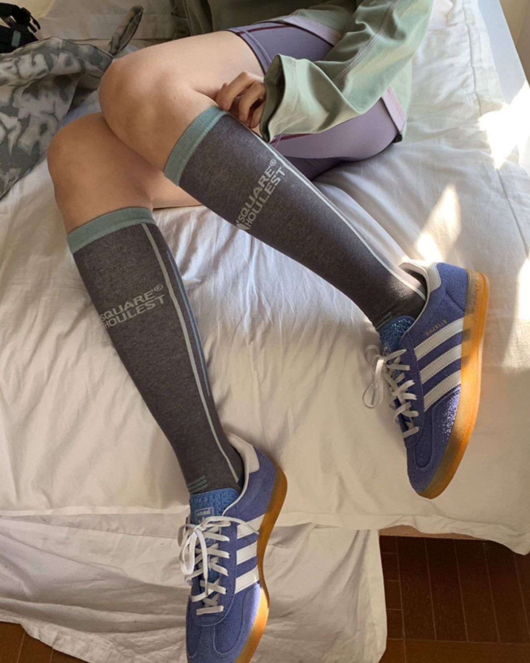 Color Block Sports Knee Socks　OR001
