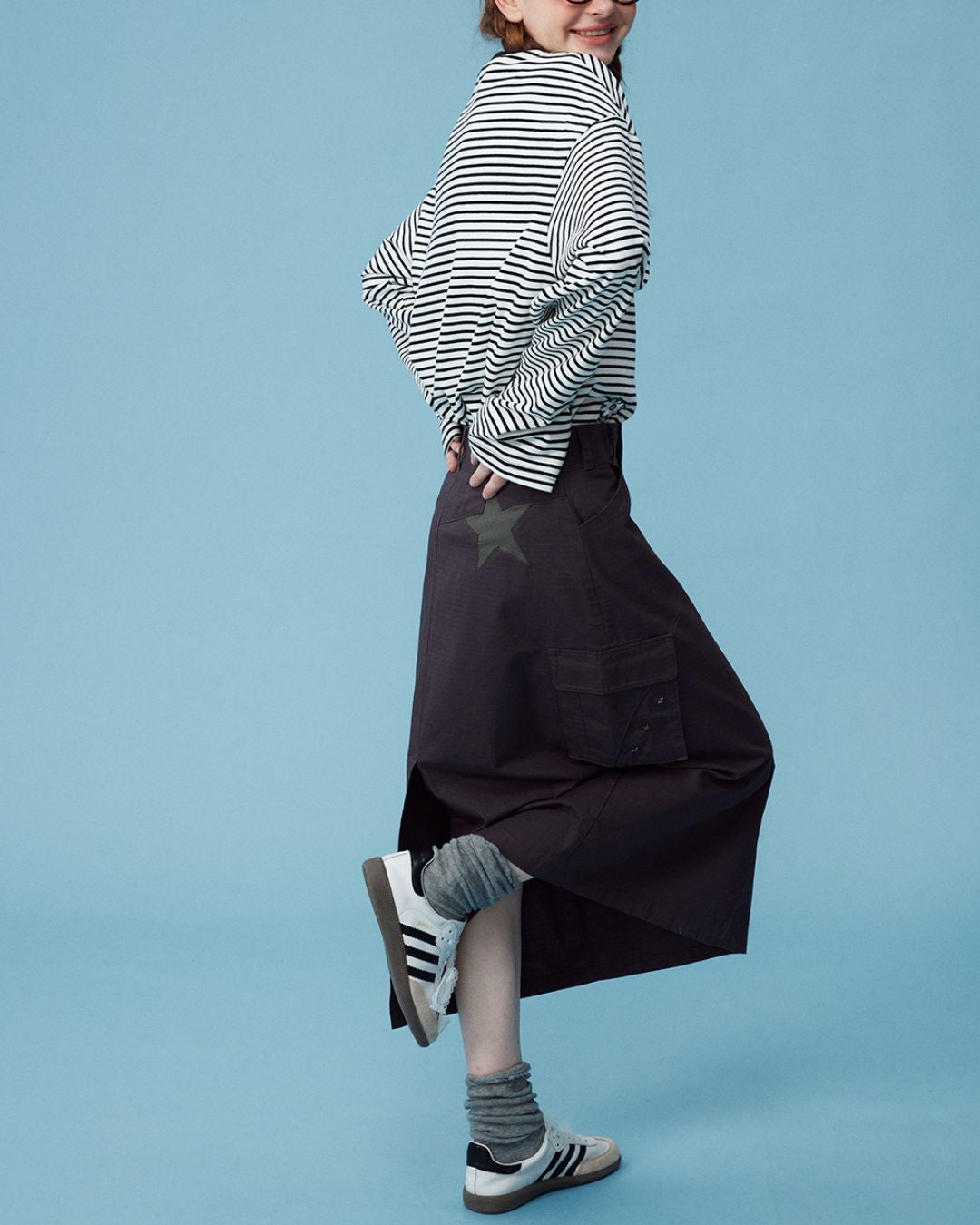 Star Studded Midi Skirt　SK001