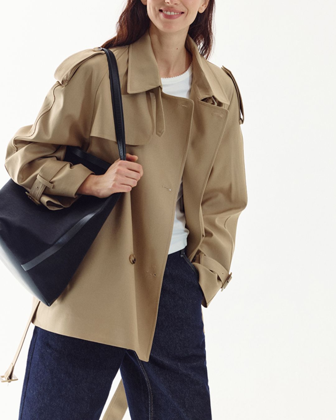 Double-breasted Trench Coat　CT006