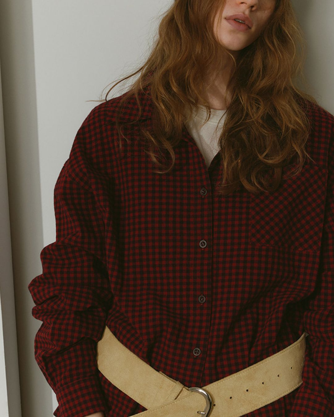 Relaxed Check Shirt　LS046