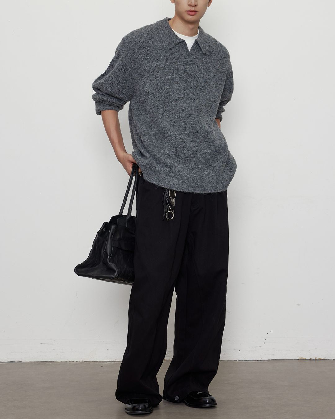 Curve Wide Adjustable Button Pants　PT021