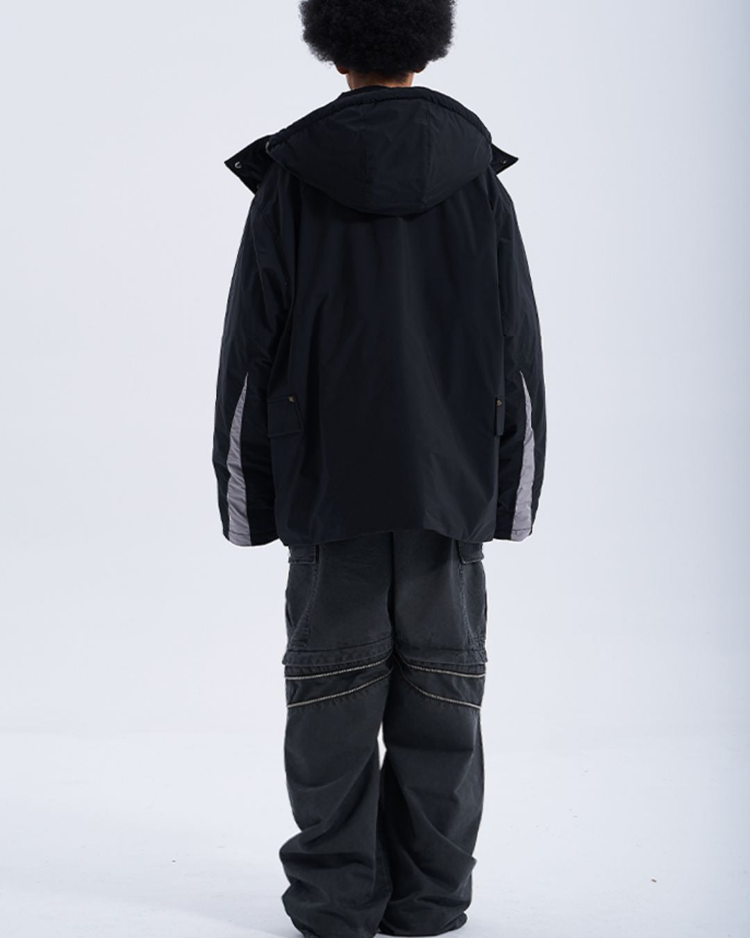 Casual Padded Contrast Color Jacket　JK071