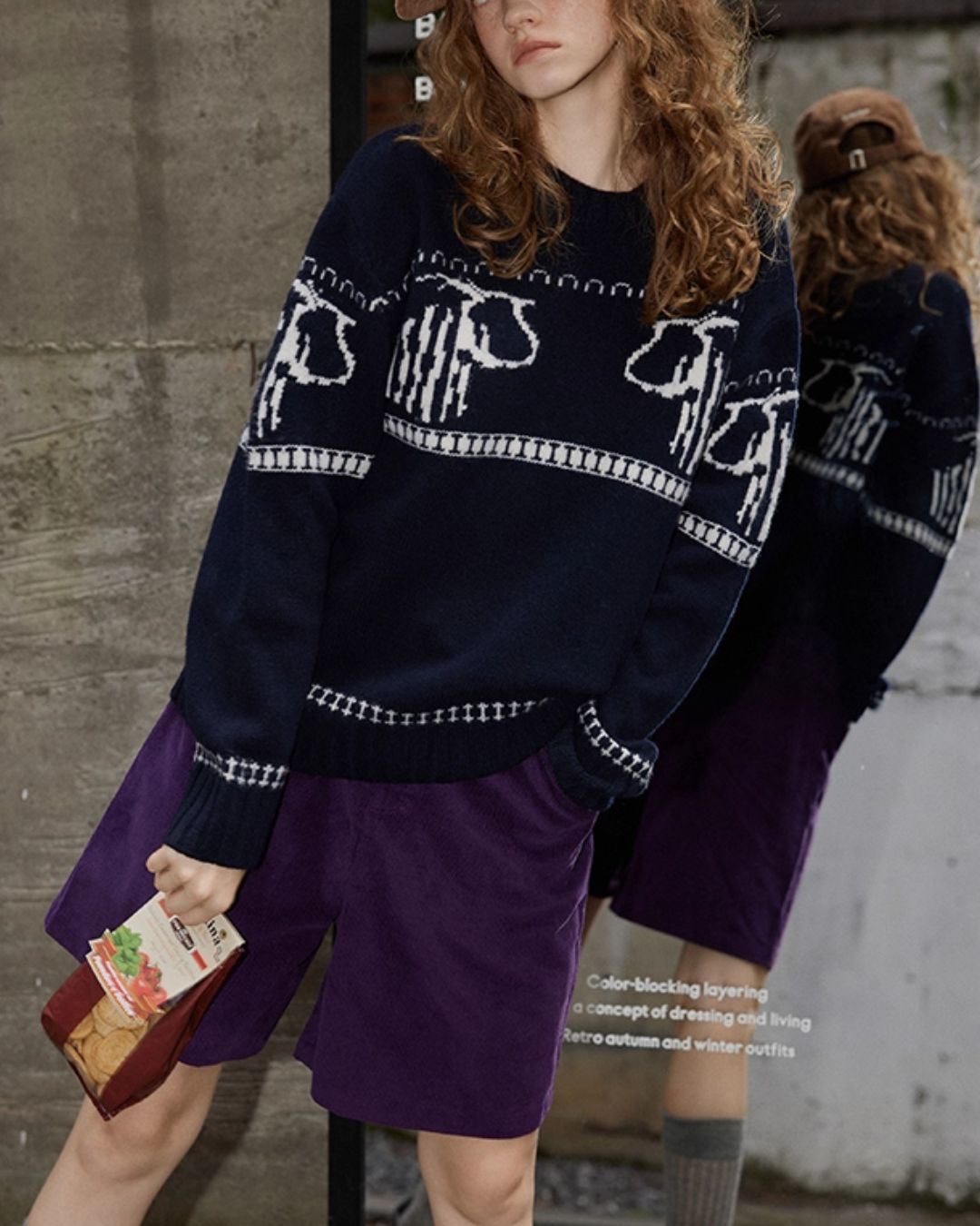 Wool Fair Isle Sweater　KN044
