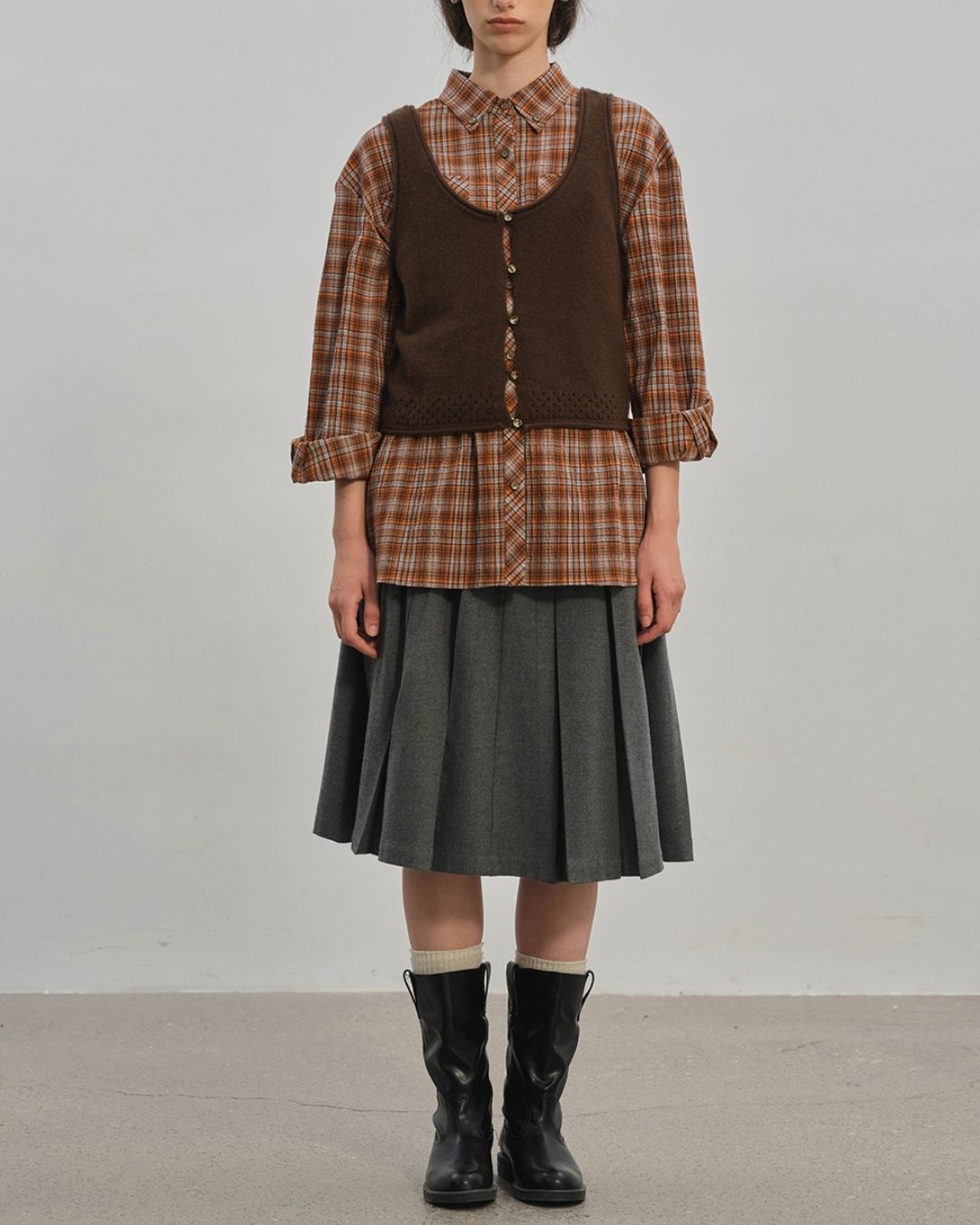 Front And Back 2-way Knit Vest　VT003