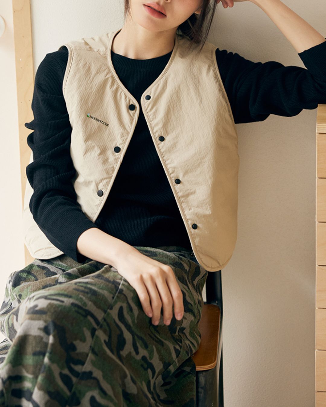 Nylon Quilted Vest　VT001