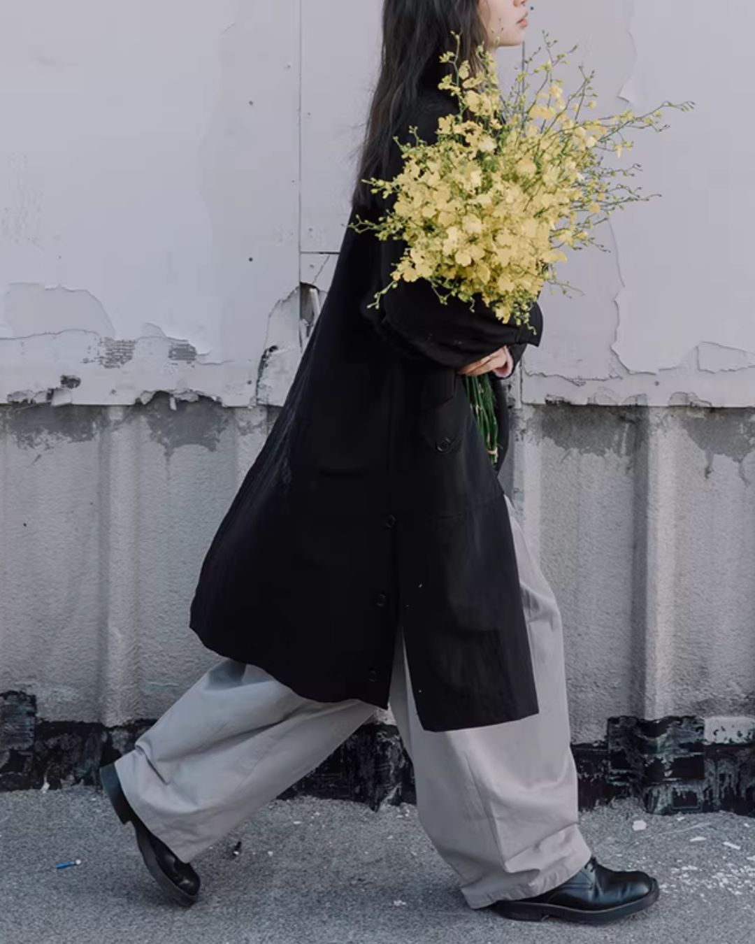 Side-button Single Trench Coat　CT034