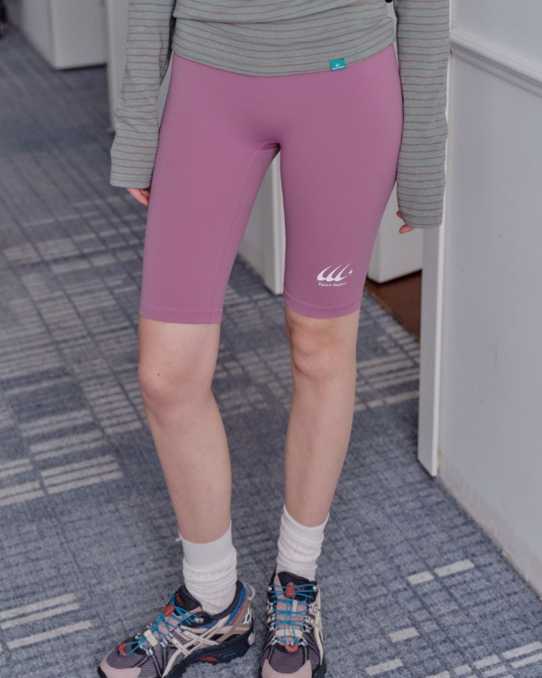 High-waisted Above-the-knee Fitness Pants　SP003