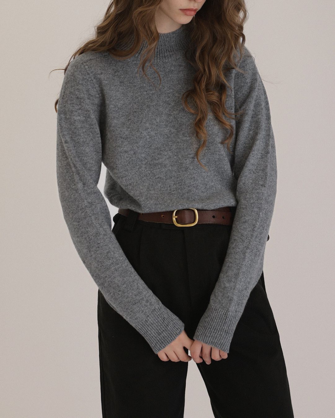 Bottleneck Wool Knit　KN030