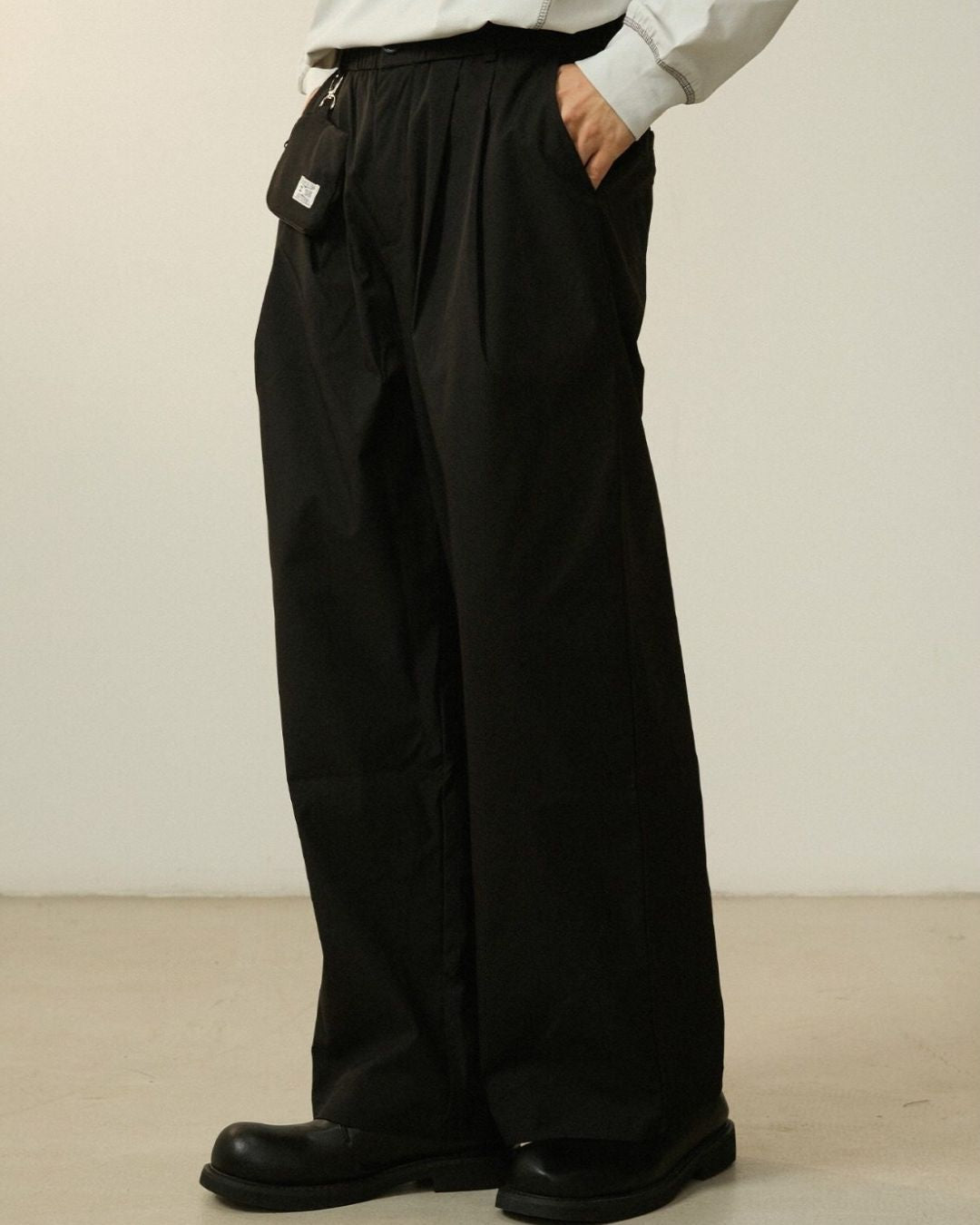 Casual Straight Pants With Mini Bag　PT034