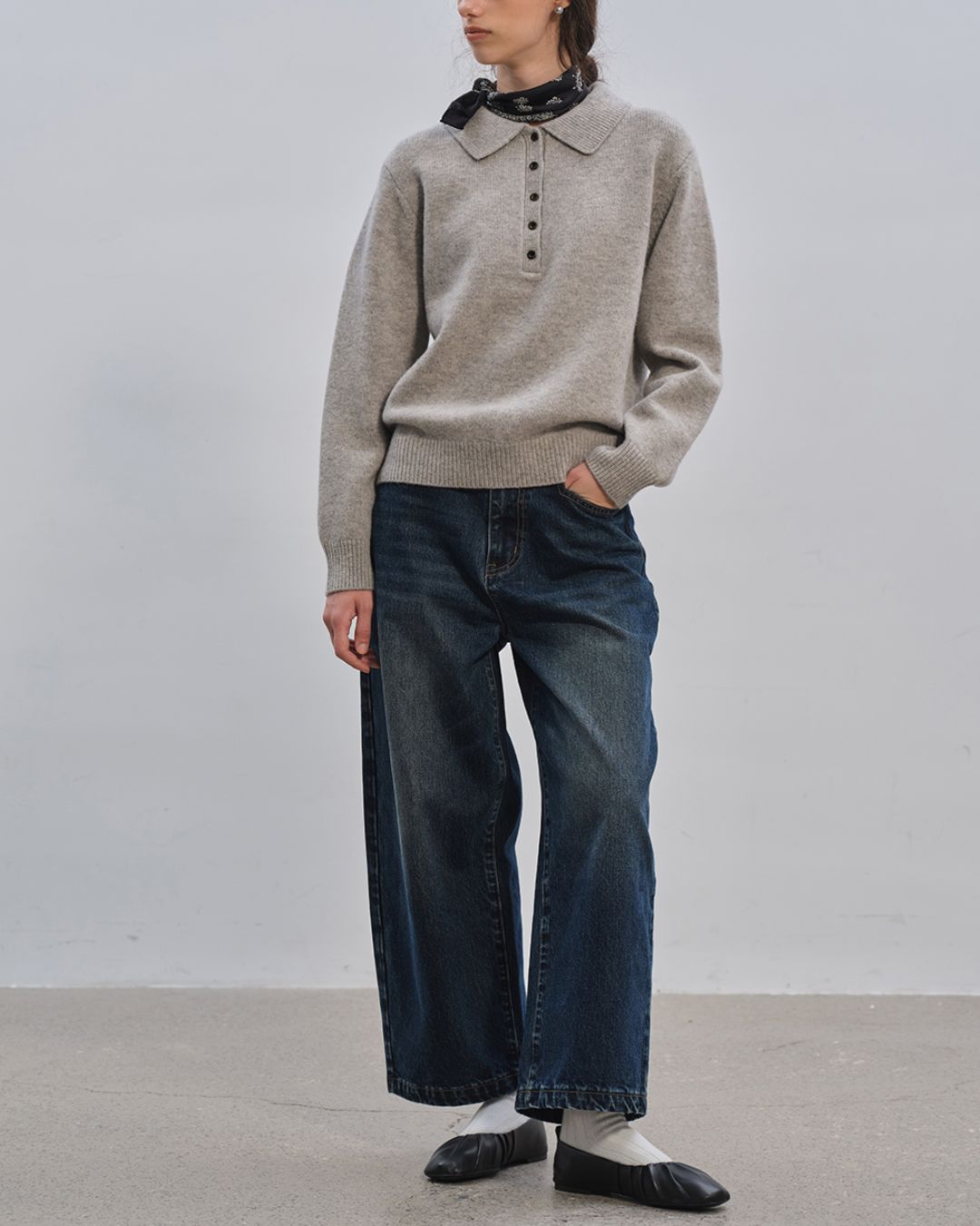 Curved Ankle Denim Pants　DP005