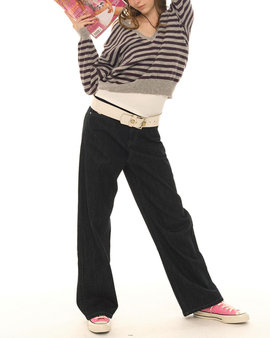 Back Pocket Teacup Straight Jeans　DP007