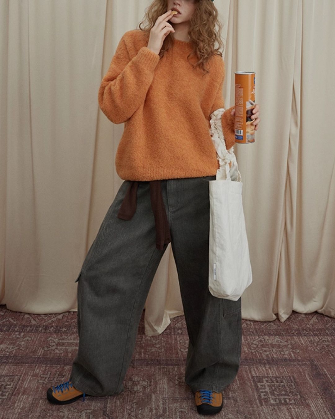 Wool Crew Neck Sweater　KN046