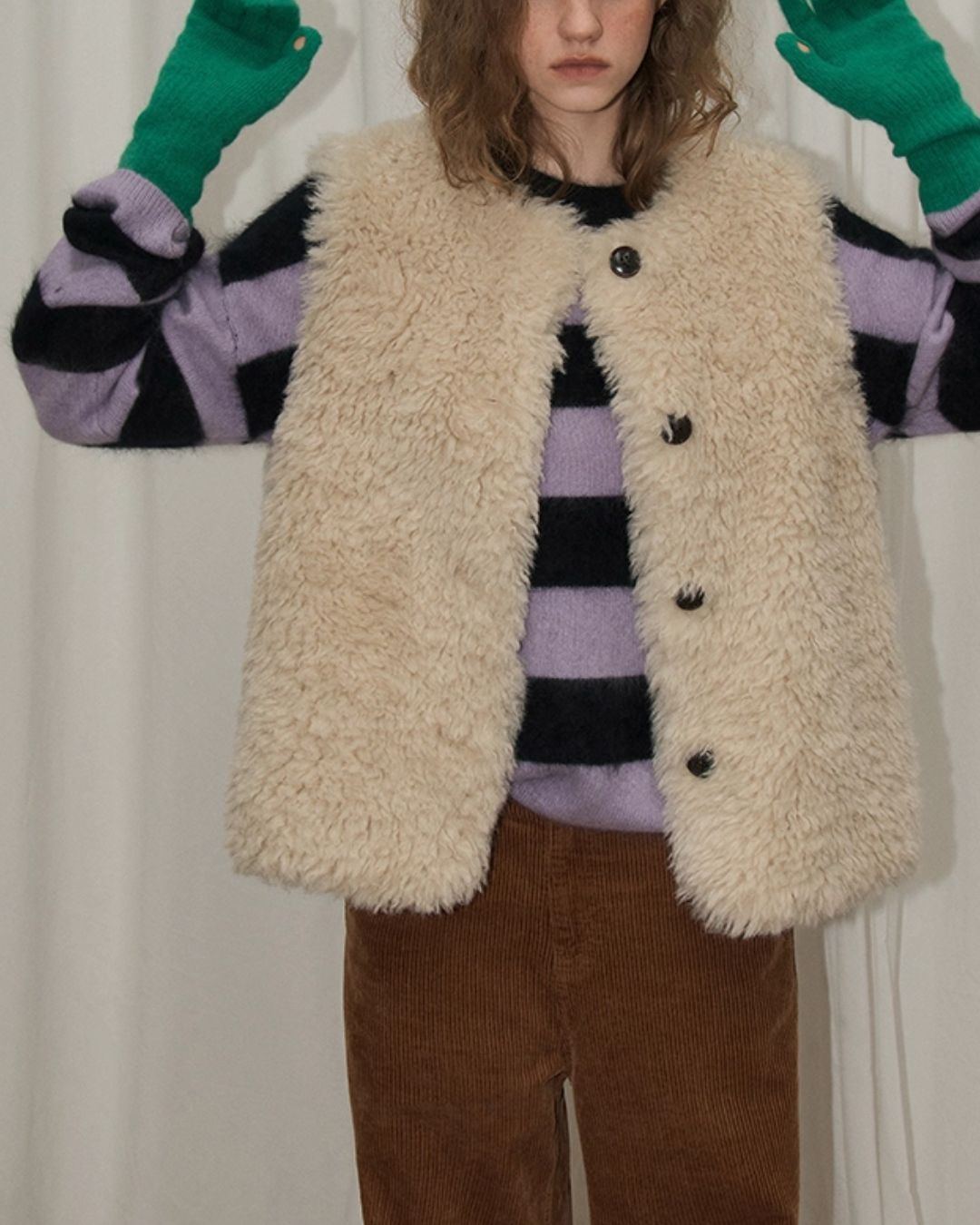 Thick Border Wool Loose Knit　KN061