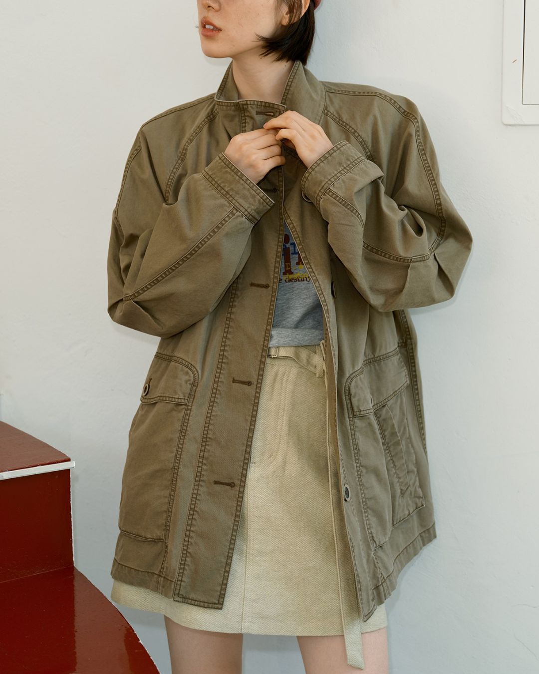 Washed Cotton Work Jacket　JK024