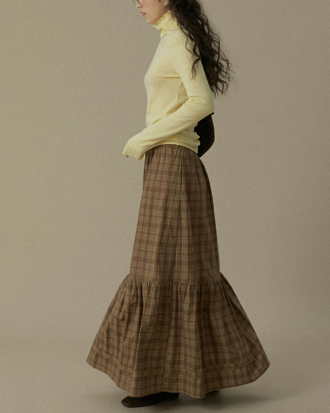 Slim Fit Turtleneck Top　LT018