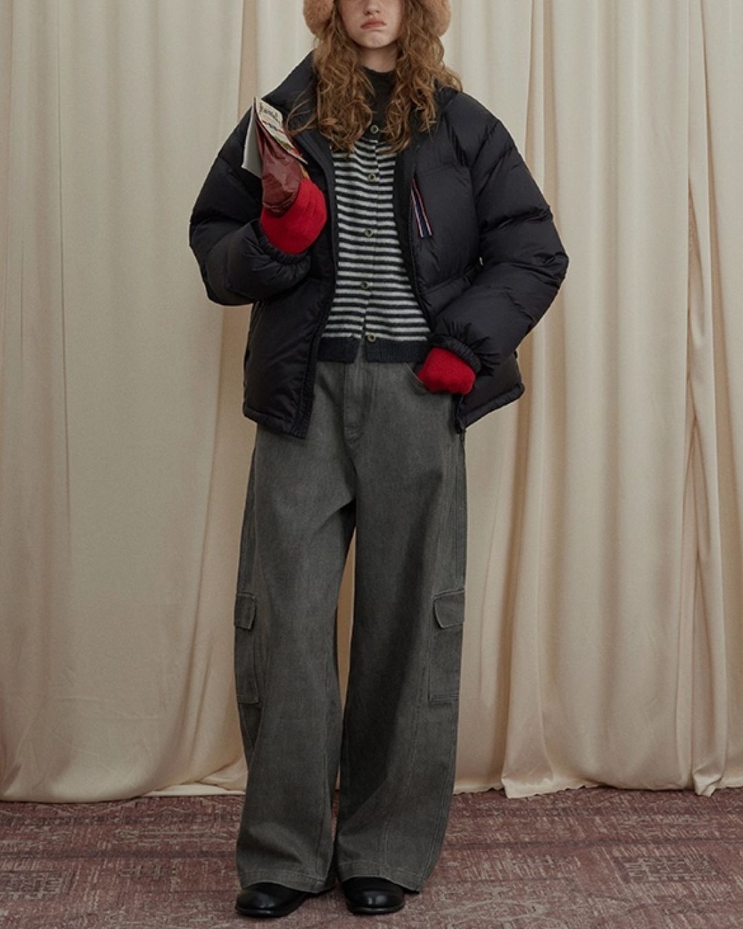 Work Denim Wide Pants　DP008