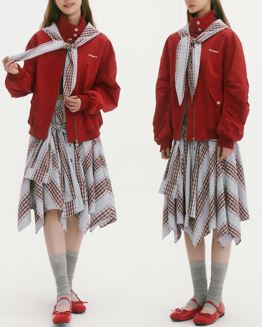 Detachable Hood Stand-collar Jacket　JK030