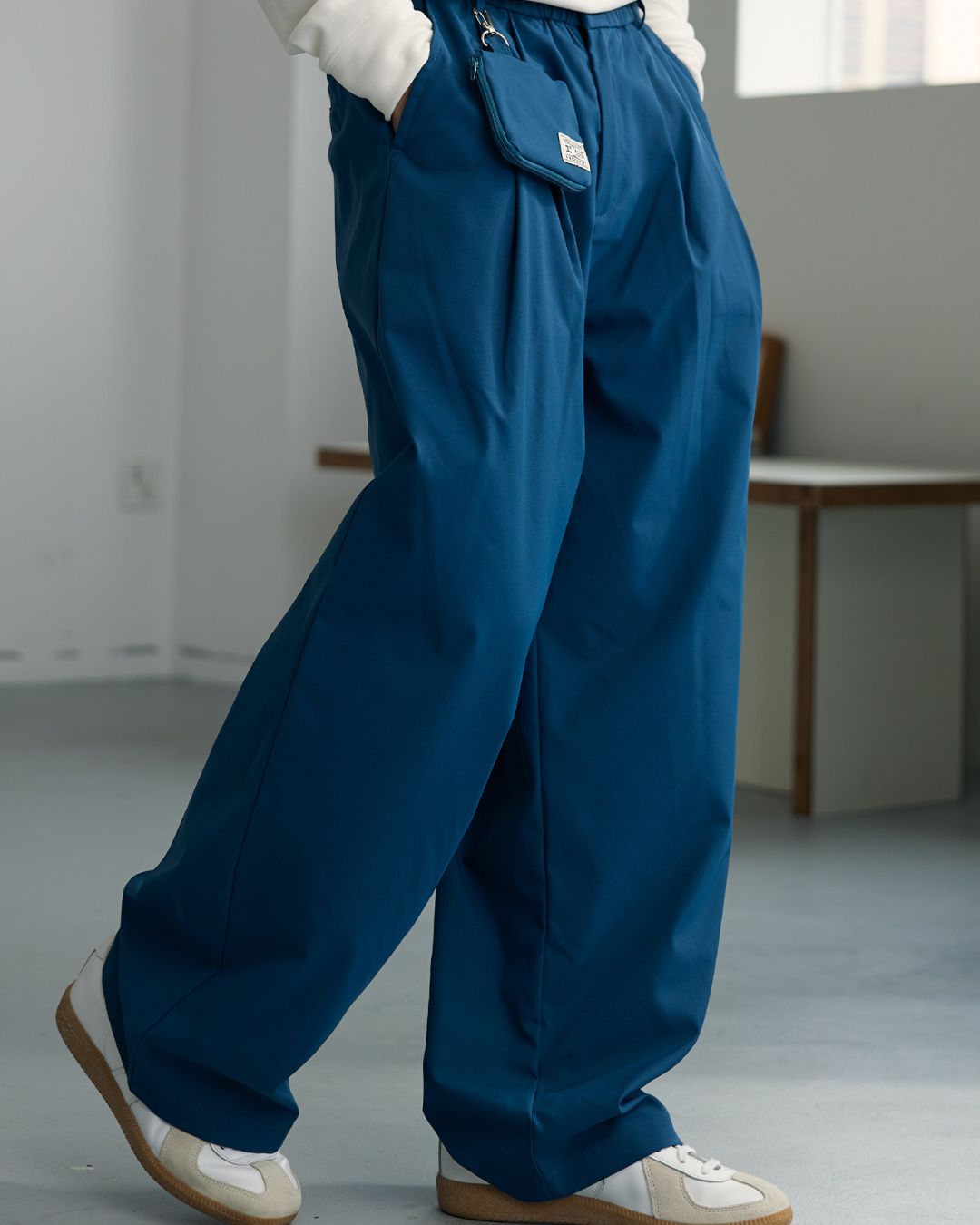 Casual Straight Pants With Mini Bag　PT034