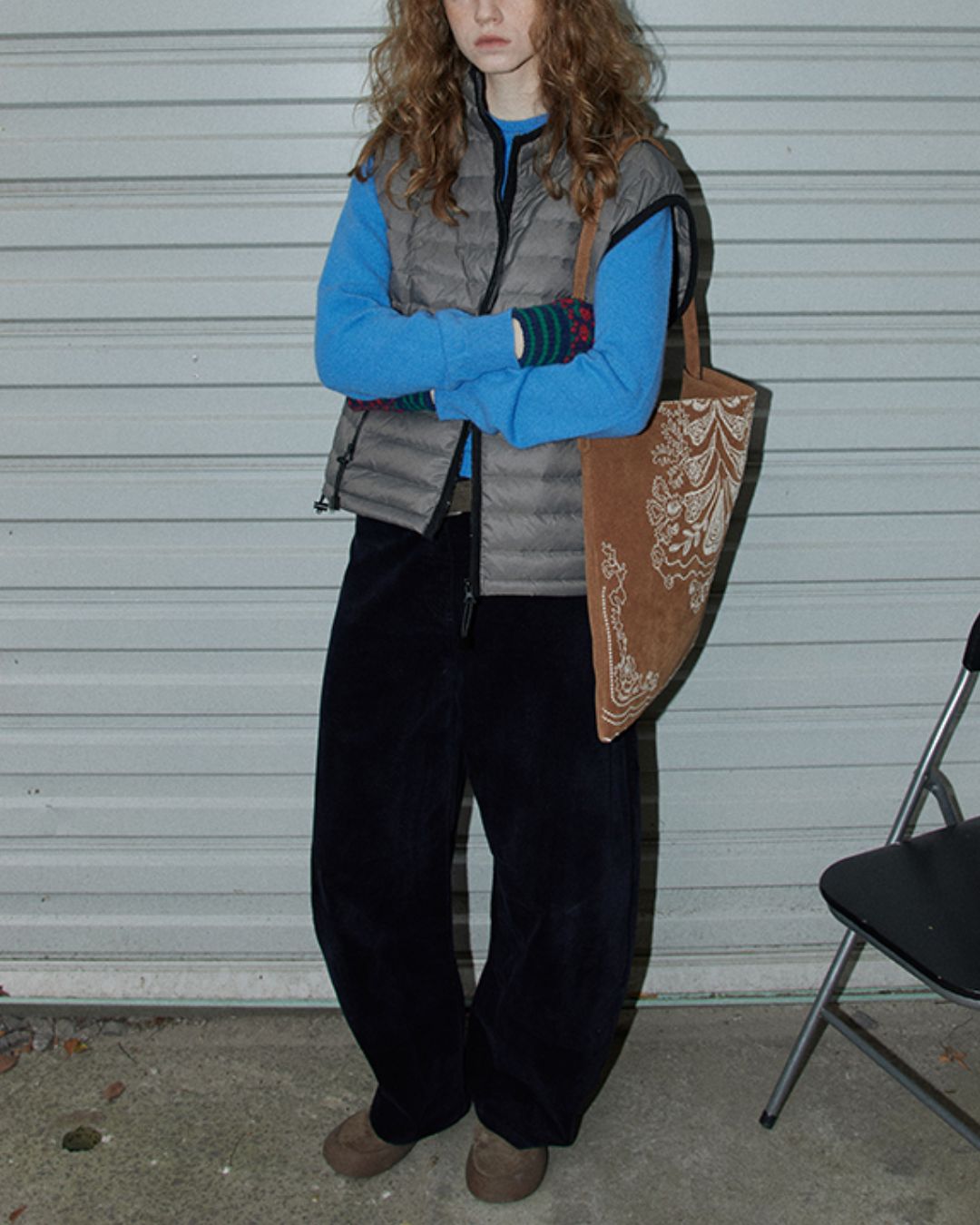 Nylon Piping Down Vest　VT013