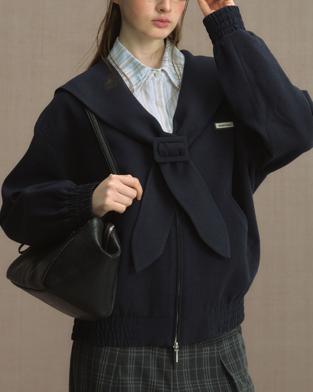 College Sailor Collar Jacket　JK023