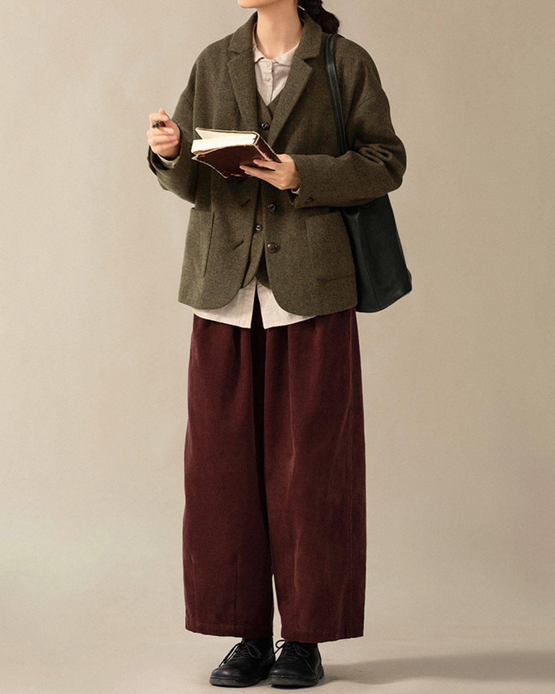 Retro Tweed Tailored Jacket　JK032