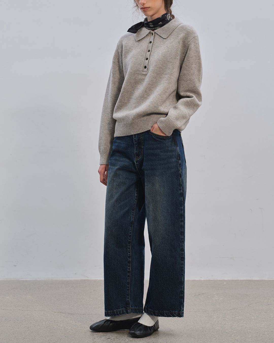 Curved Ankle Denim Pants　DP005