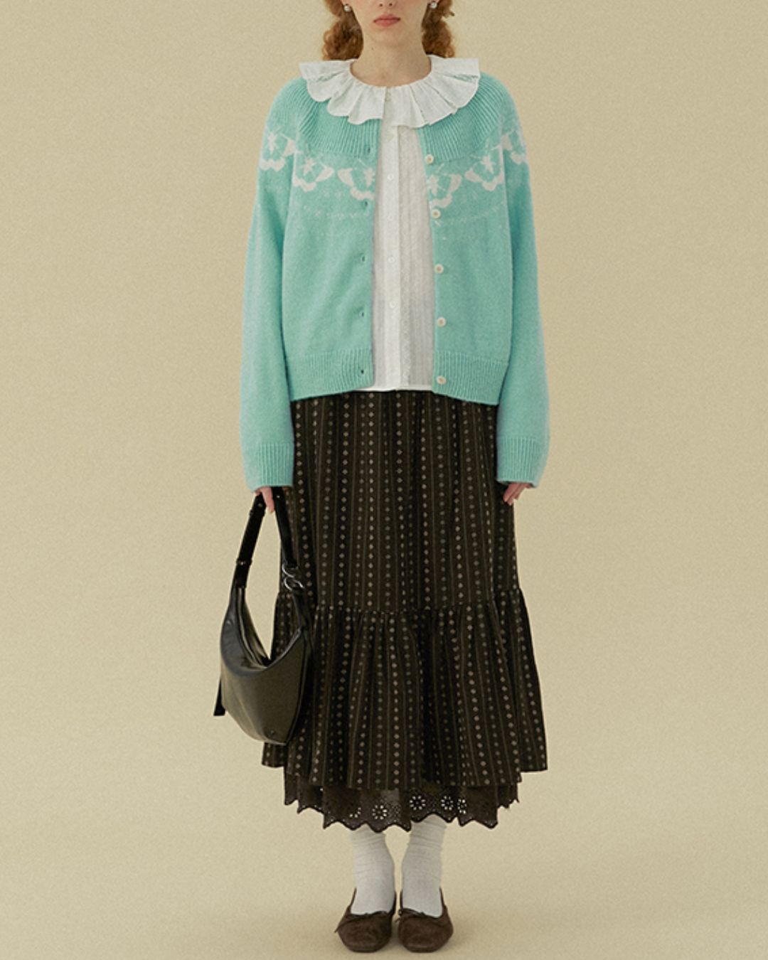 Butterfly Nordic Knit Cardigan　KN079