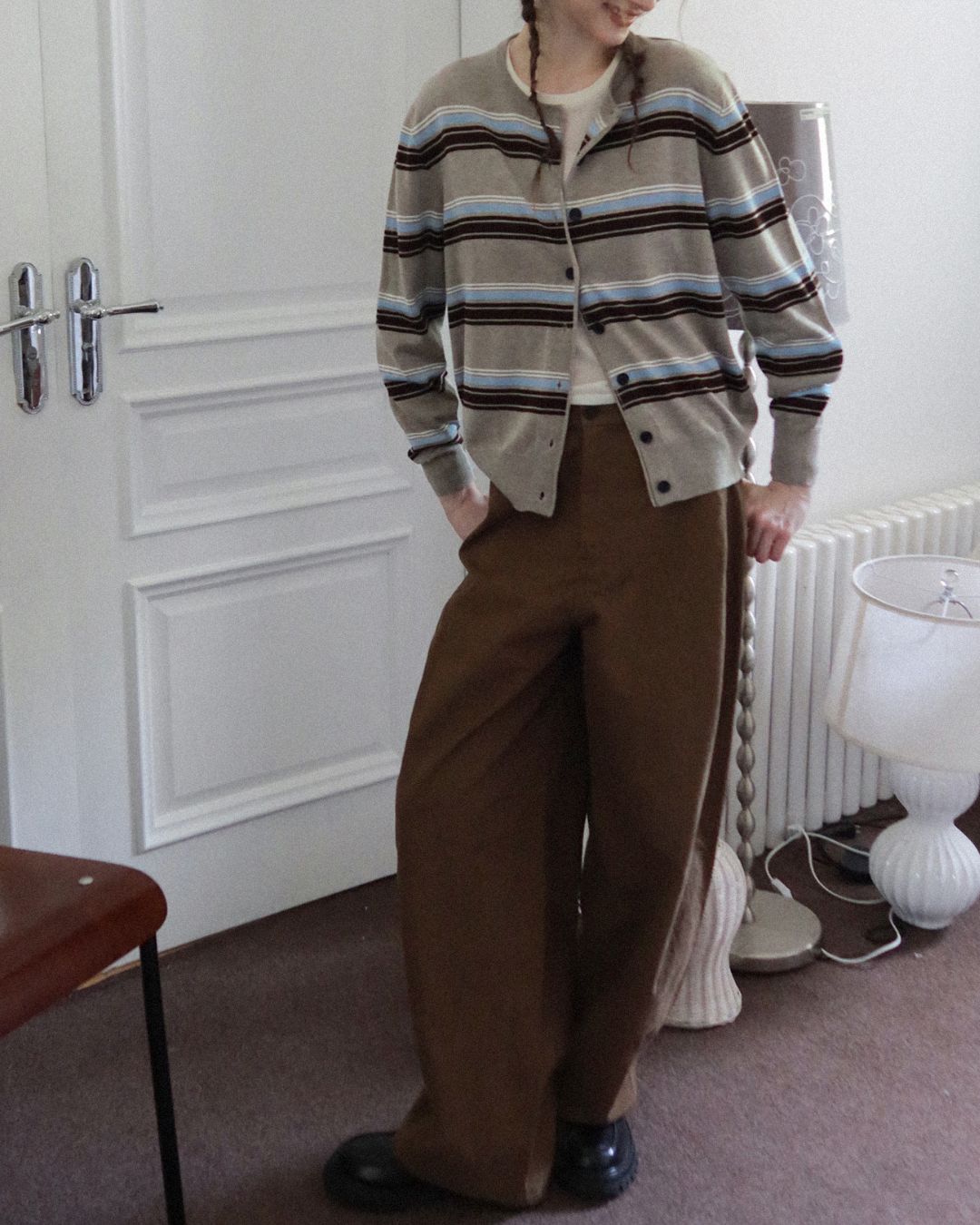 Border Knit Cardigan　KN021