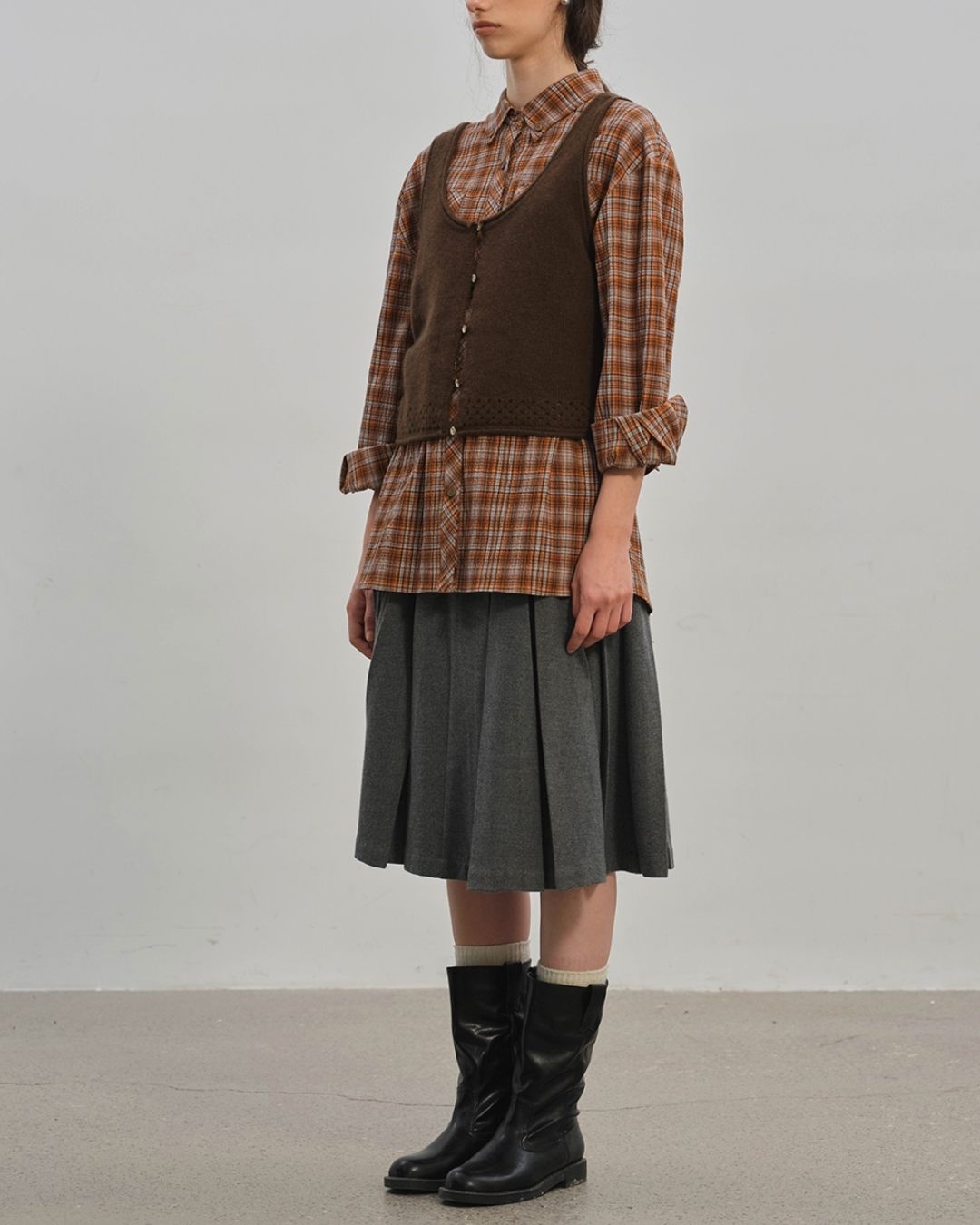 Front And Back 2-way Knit Vest　VT003