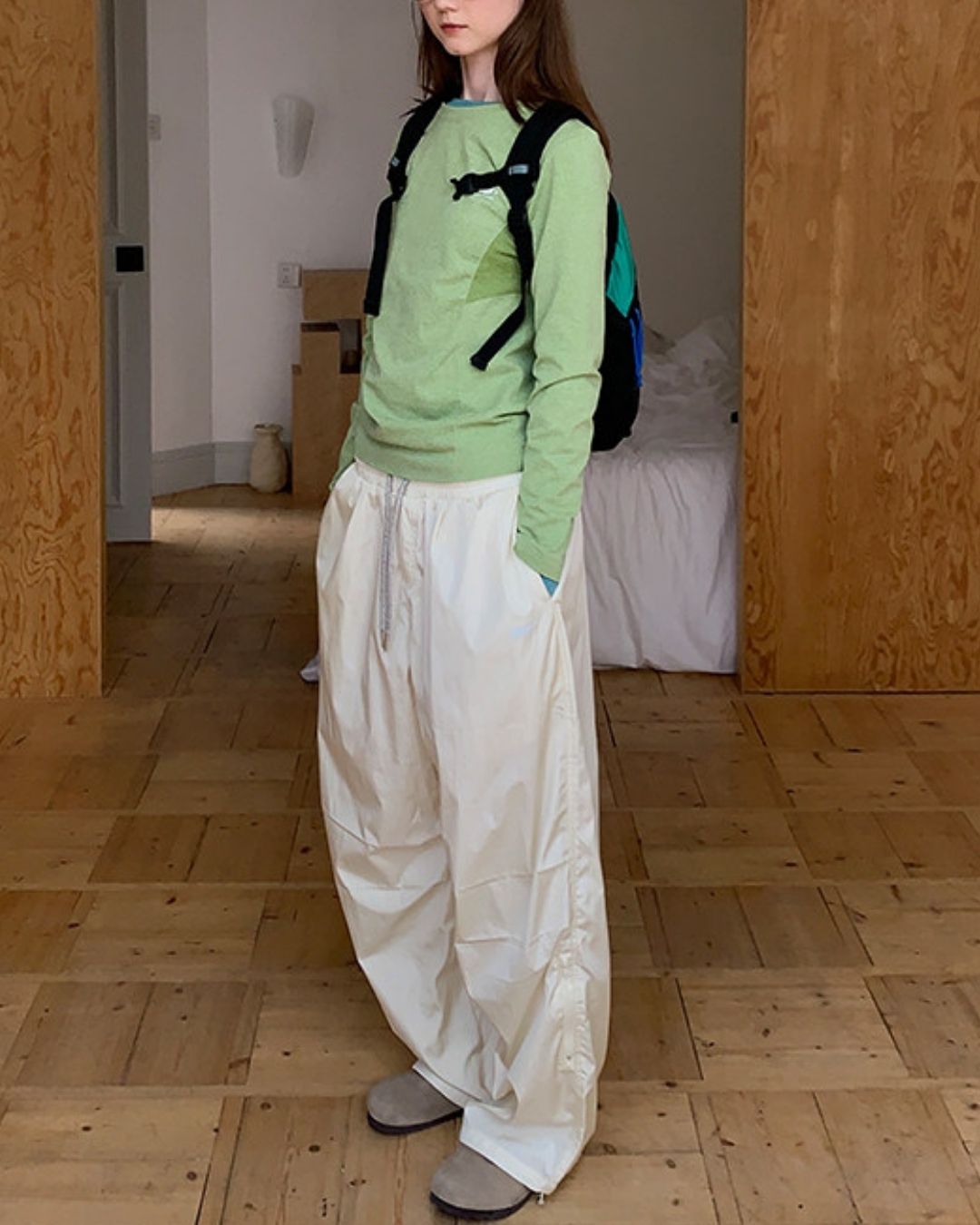 Drawcord Hem Outdoor Pants　PT041