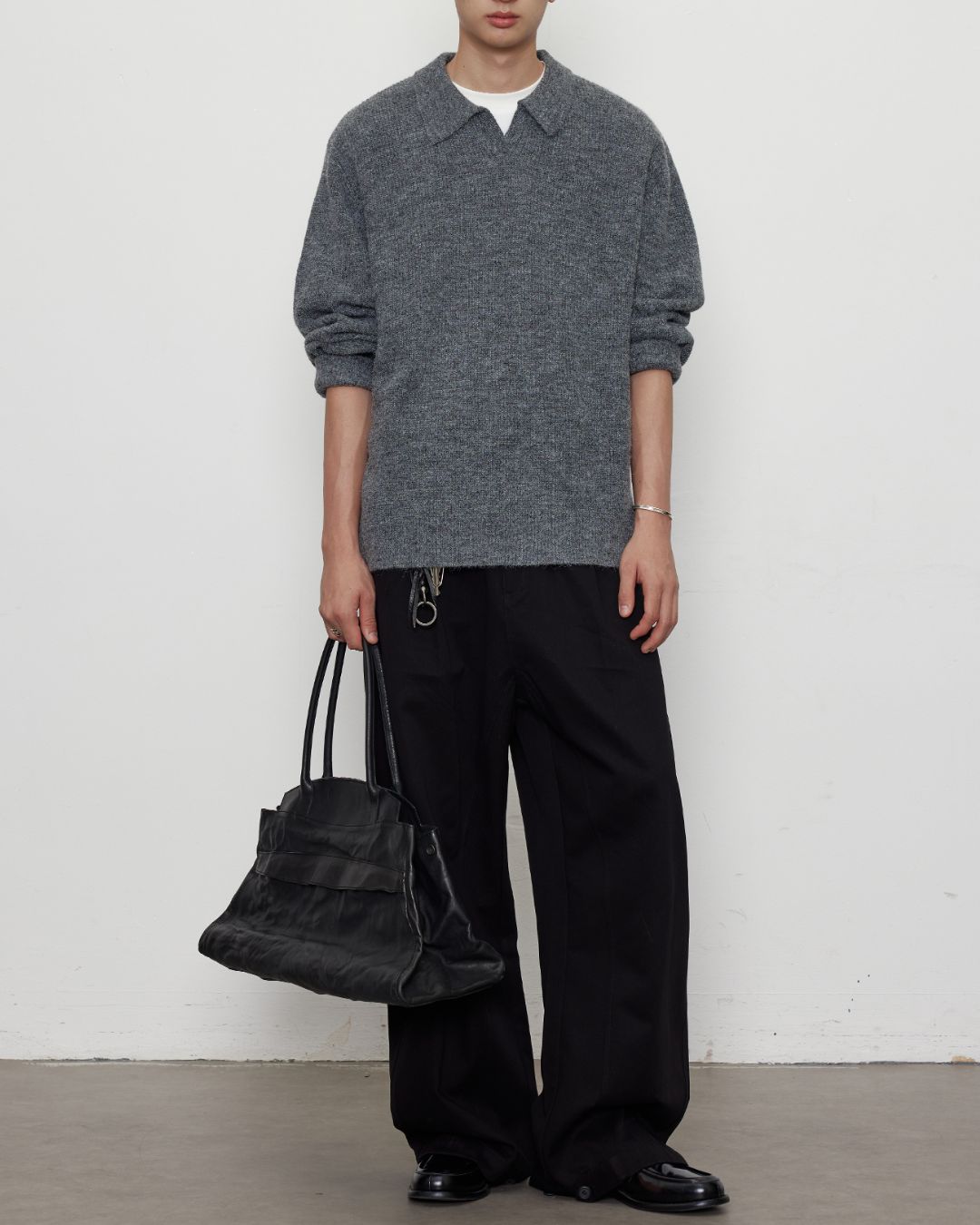 Curve Wide Adjustable Button Pants　PT021