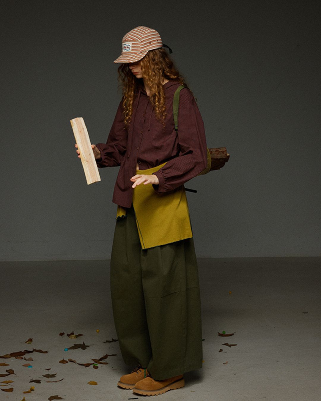 Hooded Checked Shirt　LS031