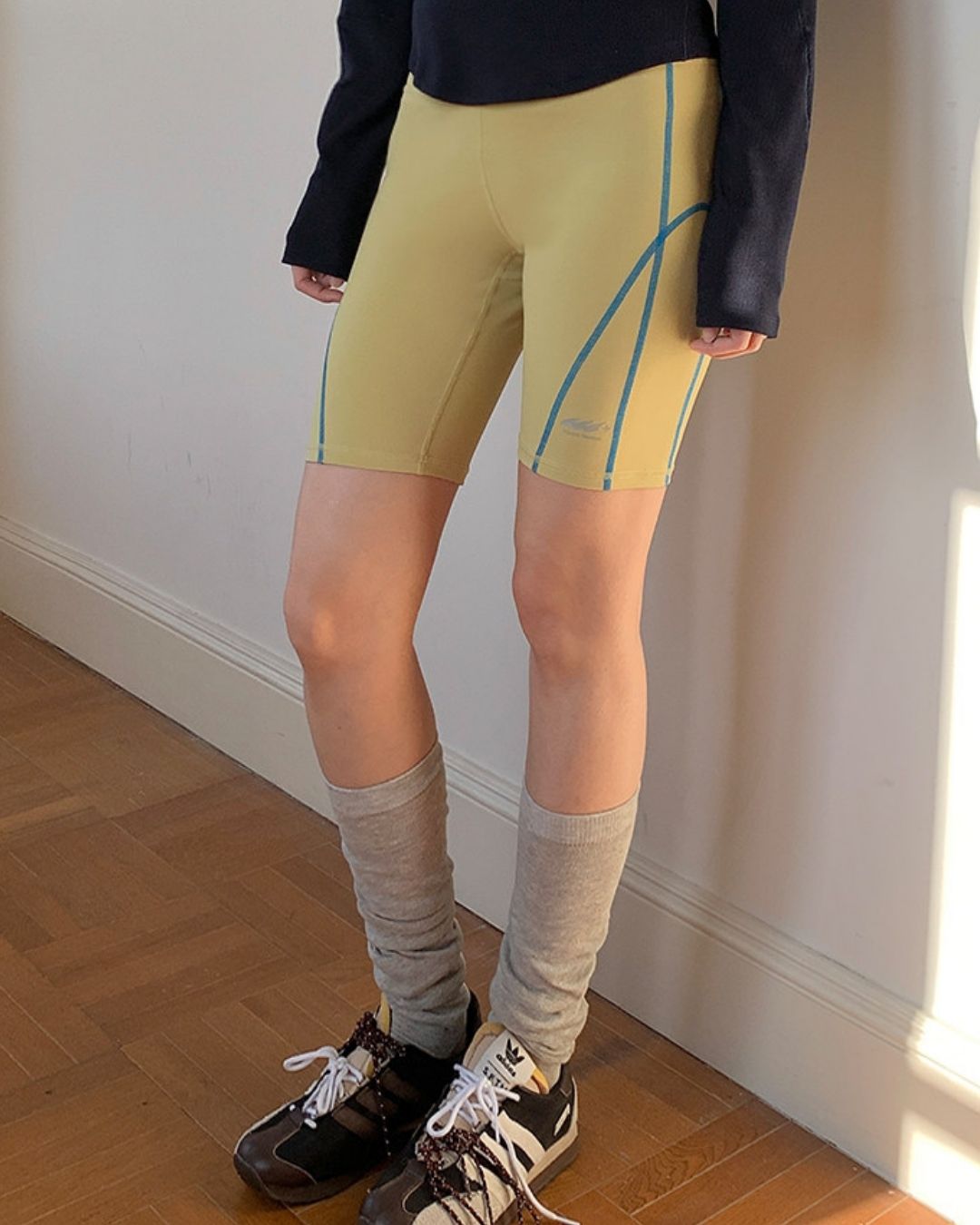 Color Block Fitness Shorts　SP002