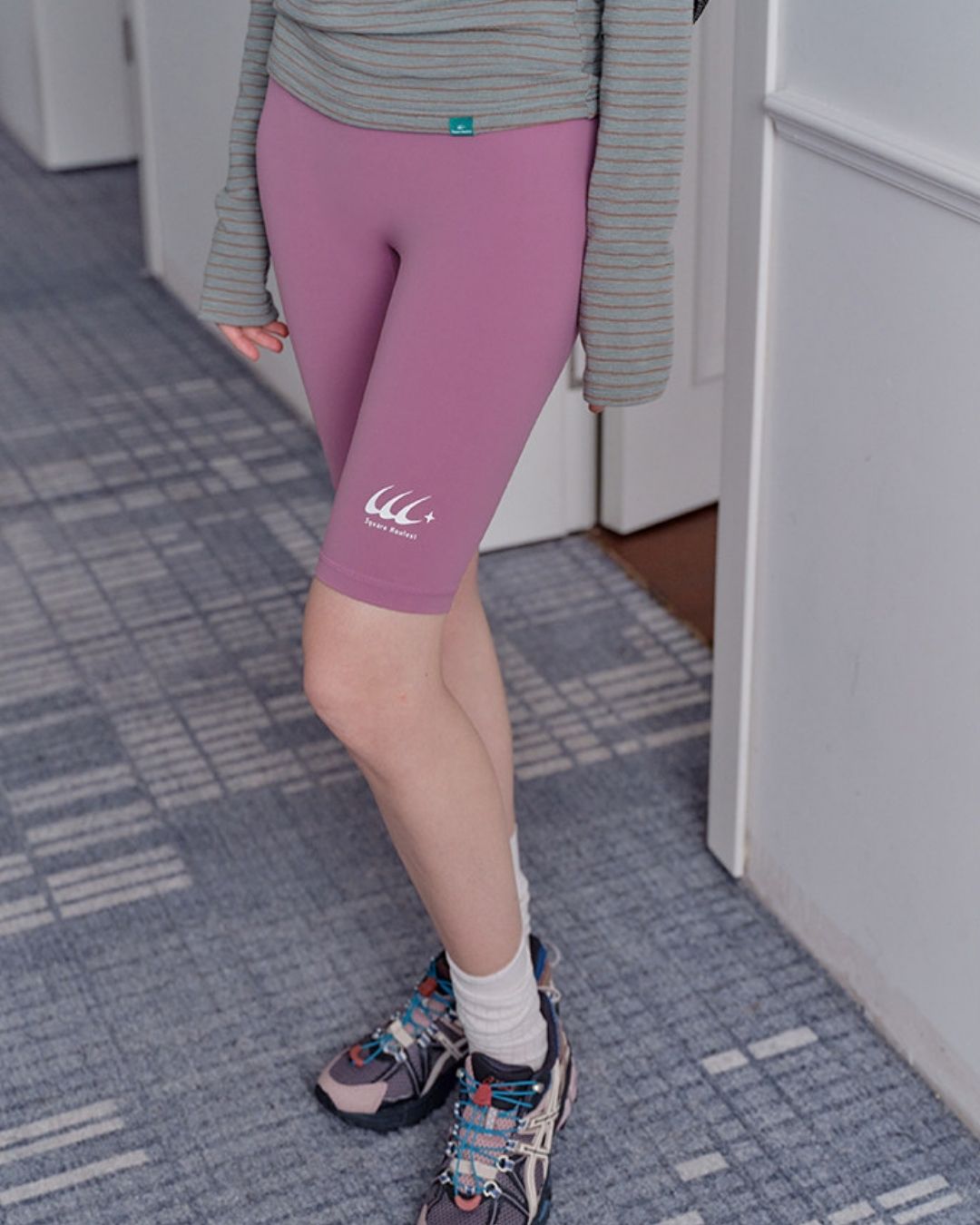 High-waisted Above-the-knee Fitness Pants　SP003