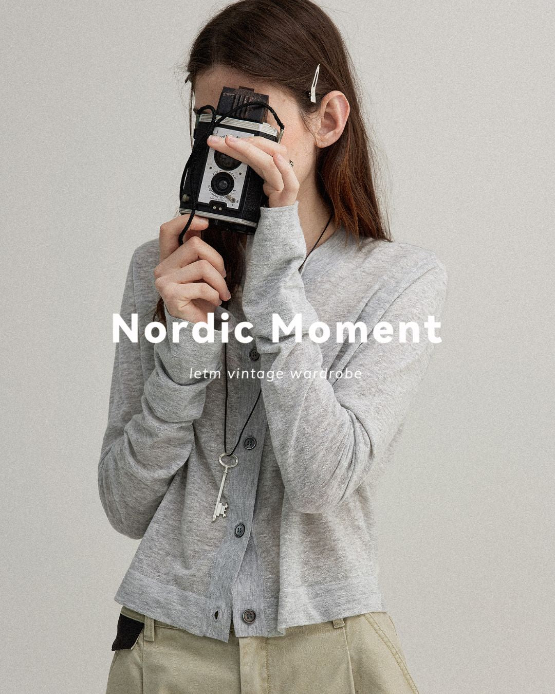 Long Sleeve Knit Cardigan　KN014