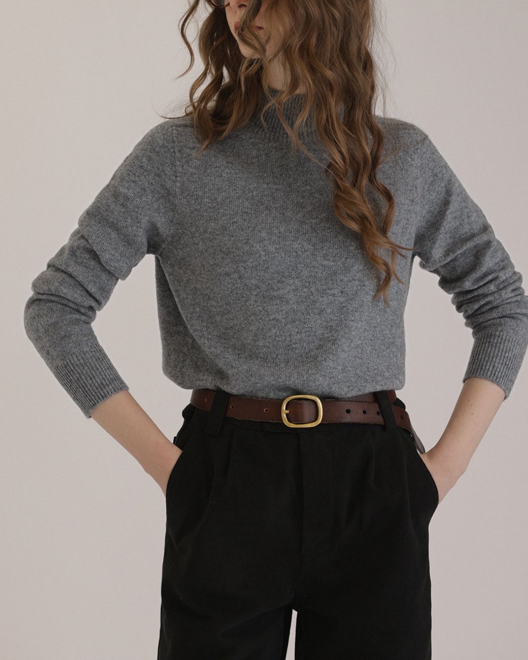 Bottleneck Wool Knit　KN030