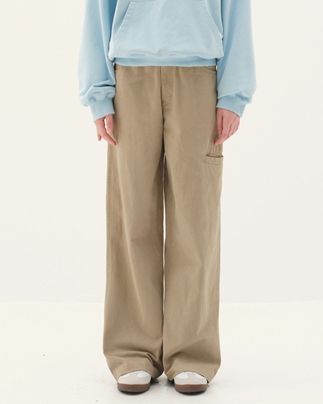 Cotton Straight Work Pants　PT006