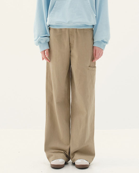 Cotton Straight Work Pants　PT006