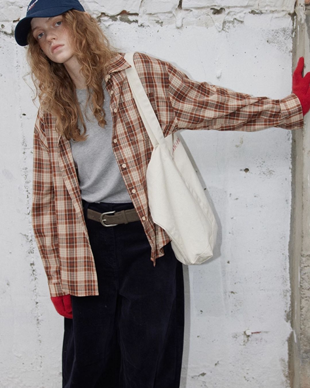 Cotton Check Shirt　LS038