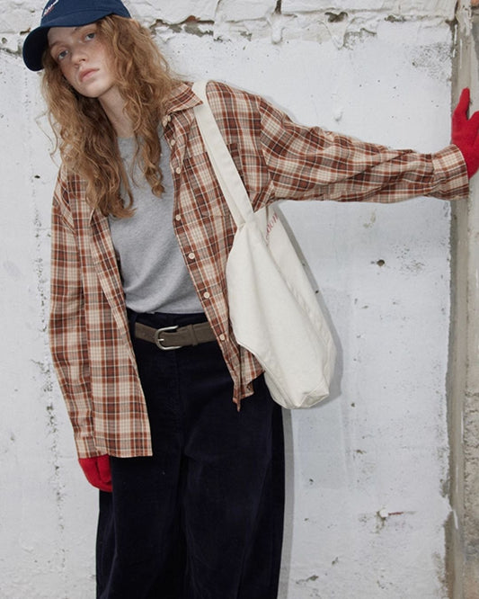 Cotton Check Shirt　LS038