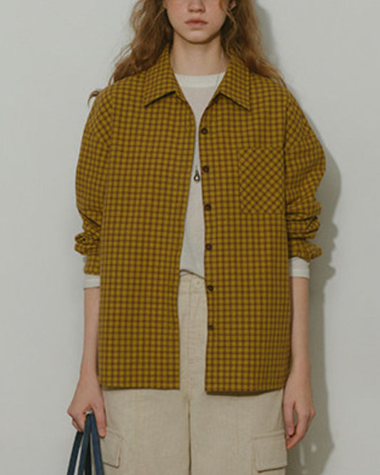 Relaxed Check Shirt　LS046