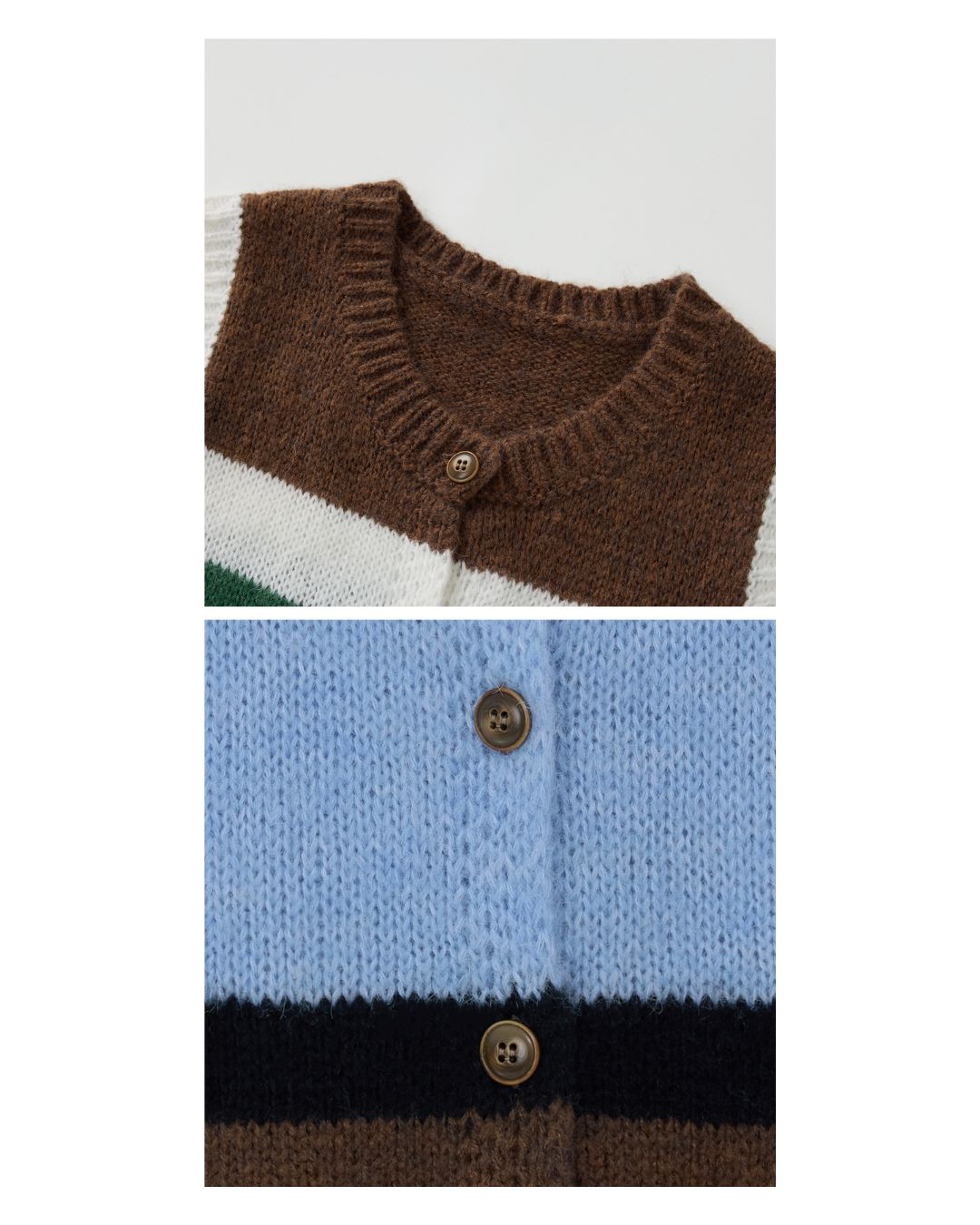 Contrast Color Knit Vest　KN019